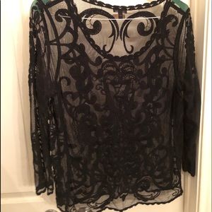 Black Lace Top